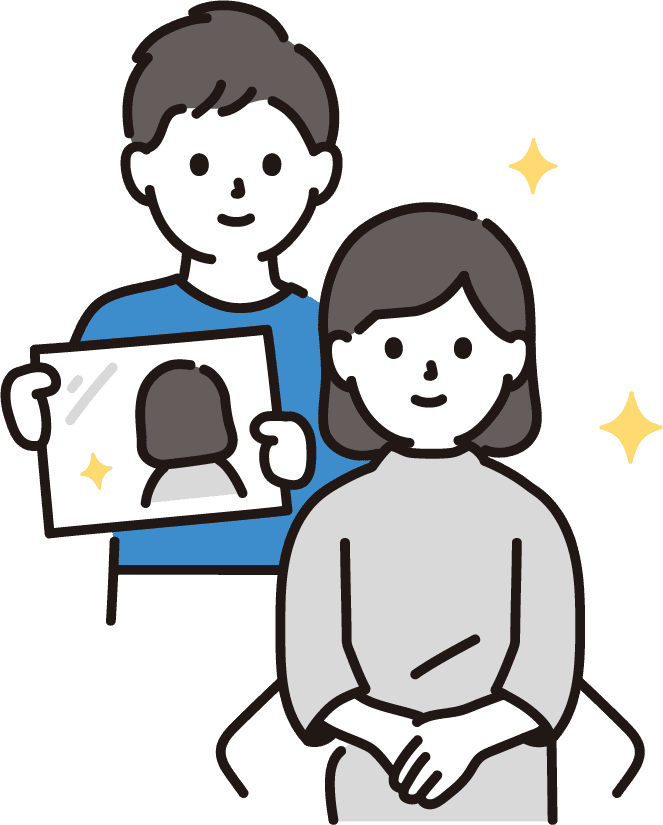 美容室でのLINE活用イメージ