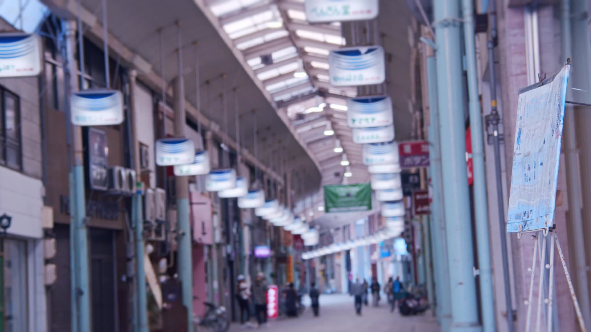 商店街でのスタンプラリーイメージ